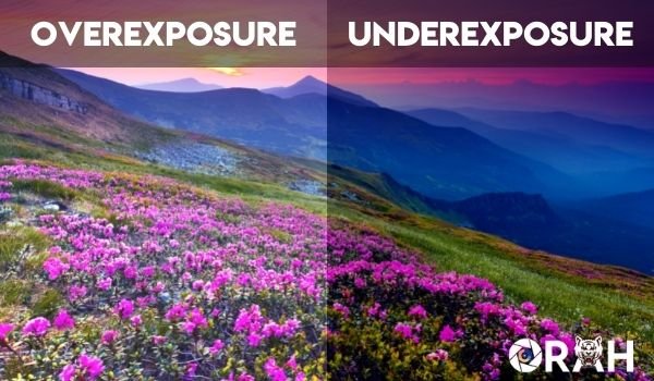 difference of Overexposure and Underexposure image