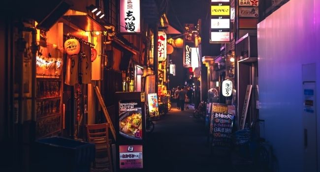 Image of Colorful Kyoto City at night