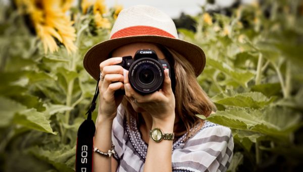 image of a girl with camera