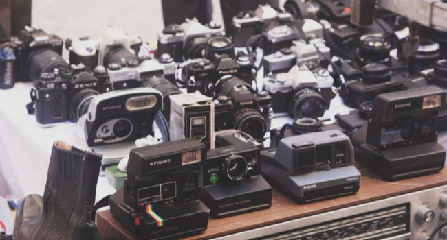 image of some old cameras