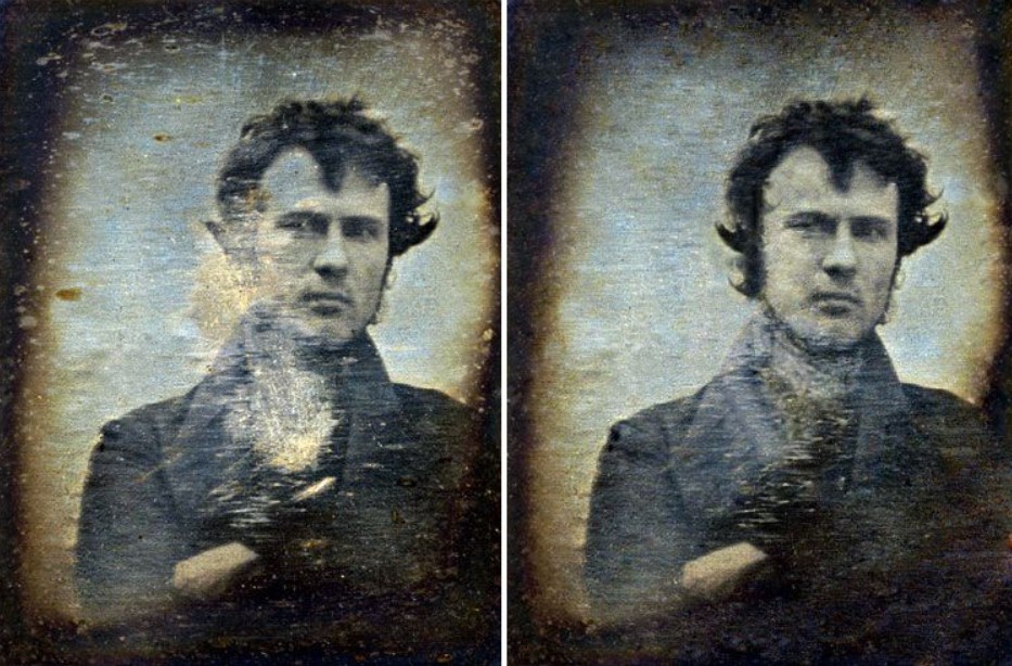 The First Portrait Photograph in 1838