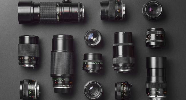 image of different camera lenses