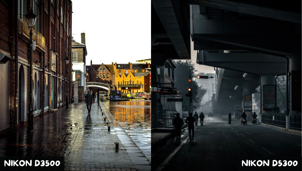 street photography Comparison Nikon D3500 vs D5300