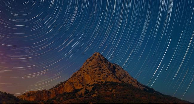 timelapse of night sky