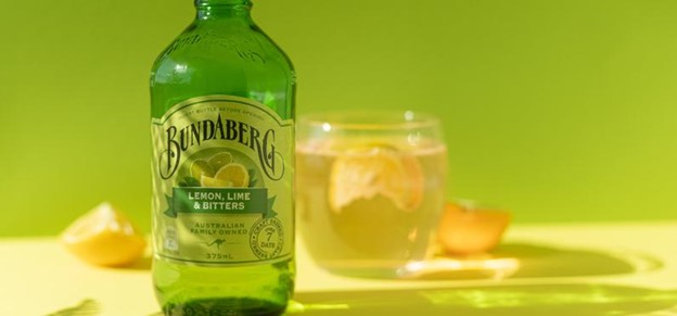 bottle of a lemon lime flavored drink