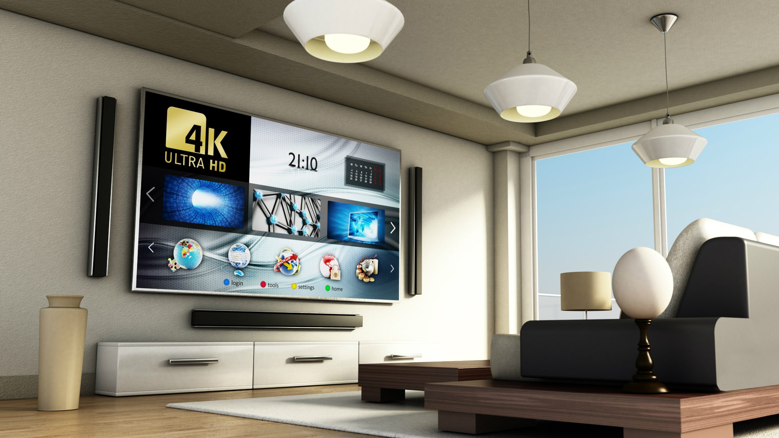 Best IPTV UK streaming service on a smart TV with live sports and entertainment channels.